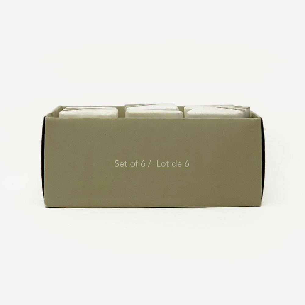 Modern White Stone + Gold Square Knobs | SET OF 6 | NEW IN BOX!!! - Picture 3 of 6